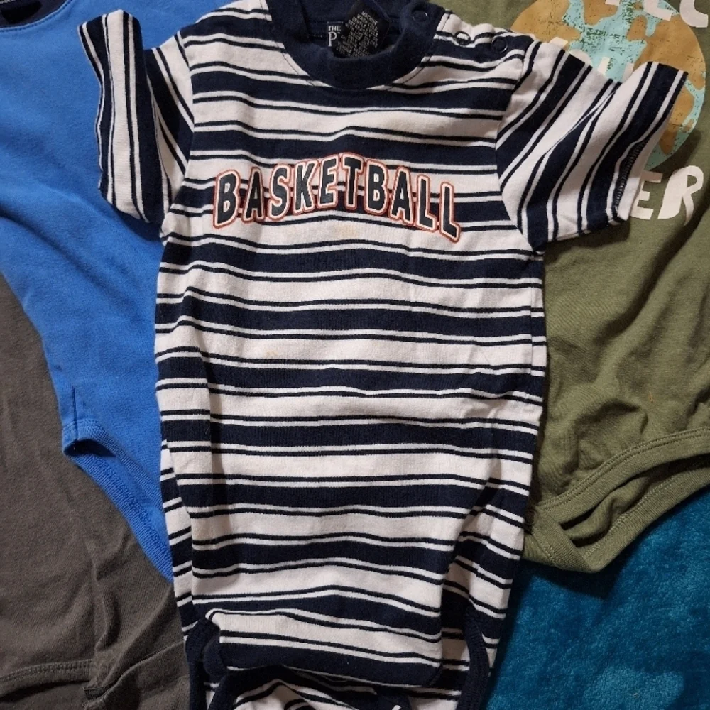 Striped Kids Snap Bottom Onesy Shirt - Bundles
